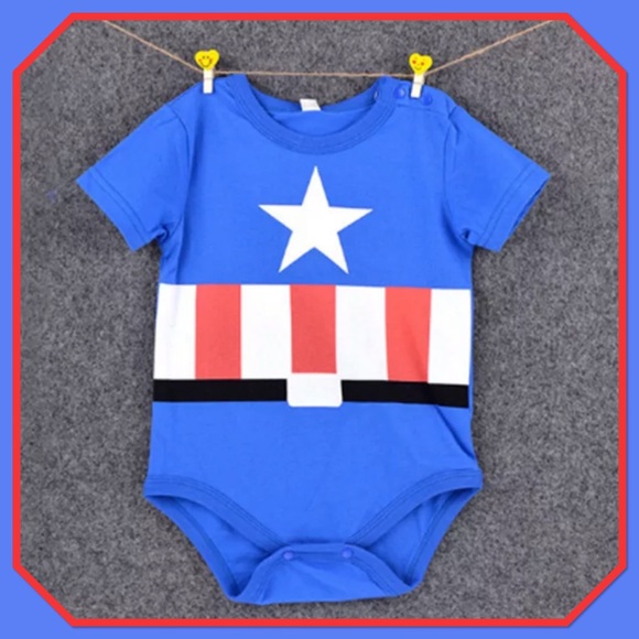 Other - 🔵NWT🔵 Captain American Bodysuit/ Romper🔵